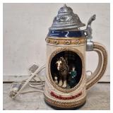 1998 Anheuser-Busch Budweiser Stein Light