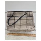 Ralph Lauren Hounds Tooth Brown and Tan Purse