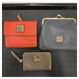 (3) Dooney & Bourke Wallets & Coin Purses