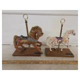 (2) P.J.'s Carousel Collection Horses