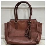 Coach Purse- Brown w Tassels