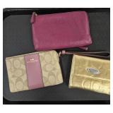 (3) Coach Wallets