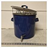 Blue Enamel Pot