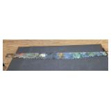 Hand Painted Sea Creatures on Long Saw- As Found