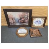 (3) Vtg Pictures and Mirror