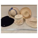 (5) Vtg Women's Hats including Black Velvet