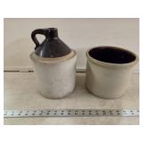 Antique Crock and Jug