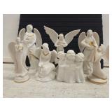 (7) Franklin Porcelain Angels
