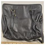 Coach Black Leather Purse - some wear on bottom