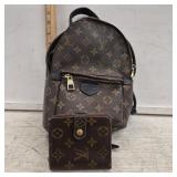 Louis Vuitton Backpack and Change Purse - zipper