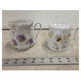 (2) Antique Shaving Mugs
