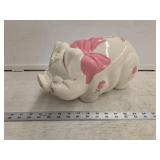 Vtg Ceramic Piggy Bank - missing plug