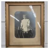 Antique Picture w Child- Framed
