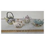 (4) Vtg Teapots