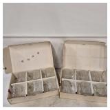 (2) Boxes of 6 Fine Crystal Mugs