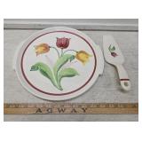 Vtg Cake Plate and Server by Pottery Guild of