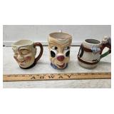(2) Occupied Japan Face Mugs and Character Mug