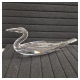 Signed Steuben Glass Duck, 9' long