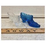 Pair of Vtg Glass Shoes, unmarked