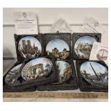 (7) Porcelain Limoges France Collectors Plates w