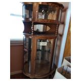 Curved double cabinet - lights up