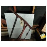 aluminum folding table, saw