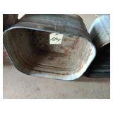 square galvanized tub