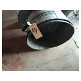 2 galvanized round tubs