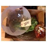 clear platters, relish tray