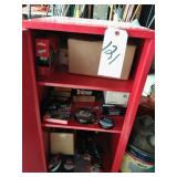 16 x 16 x 32 locking cabinet w/ misc fishing equip