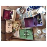 watches, misc costume jewelry