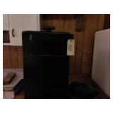 Traffic control box with lenses and table