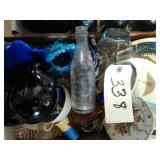 Oelwein bottle works, tea pot, misc dishes