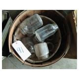 apple baskets w/misc jars