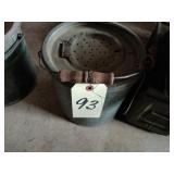 galvanized minnow bucket
