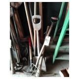 assorted shovels