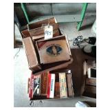 Cigar & cheese boxes, H-B mixer w/bowls