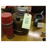 Thermos, little brown jug