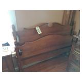 3 drawer dresser w/mirror, full bed frame w/rails