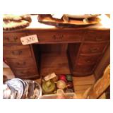 9 drawer wooden desk