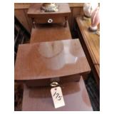 2 end tables w/drawers