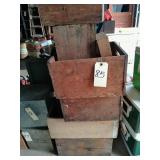 assorted wood boxes