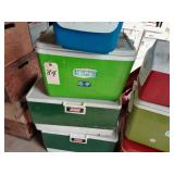 Coleman cooler, 4 igloo coolers
