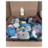Large box various wired ribbon