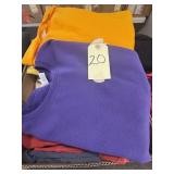 box of adult med-large sweatshirts