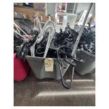 tote of adult size hangers