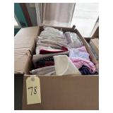 Box of pillowcases,blankets for sublimation/crafts