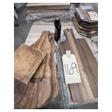 various cutting boards, oil