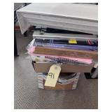 31 cube & flat full of paper & office items