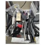 misc lot-pipe display bars,nails,power strips,etc